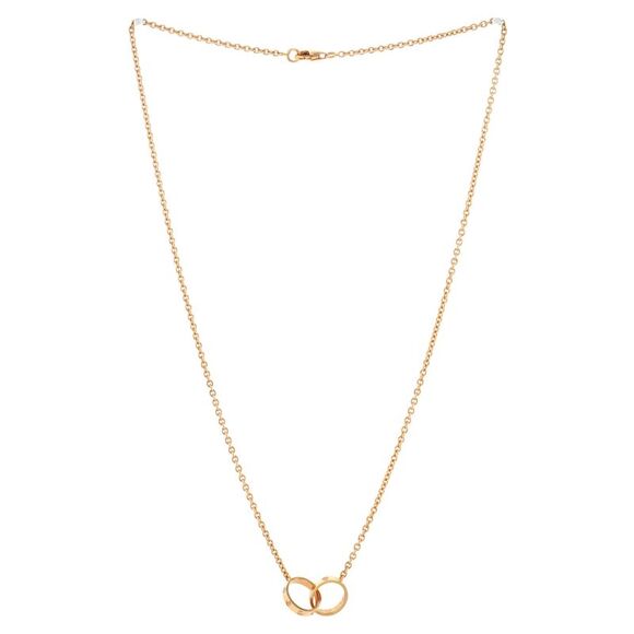 Cartier Love Interlocking Necklace 18K Rose Gold - - Picture 2 of 3